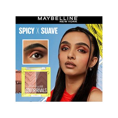 Maybelline New York Color Rivals Shadow Longwear Duo Eyeshadow Palette Spicy x Suave 3 gm - Eyeliners