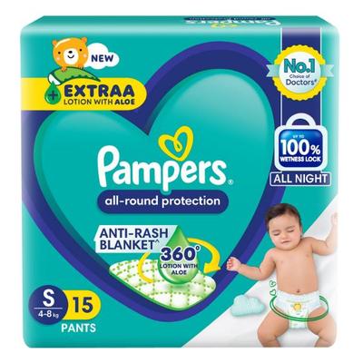 Pampers Complete Skin Comfort Pants (S) 16's - Sanitary Napkins