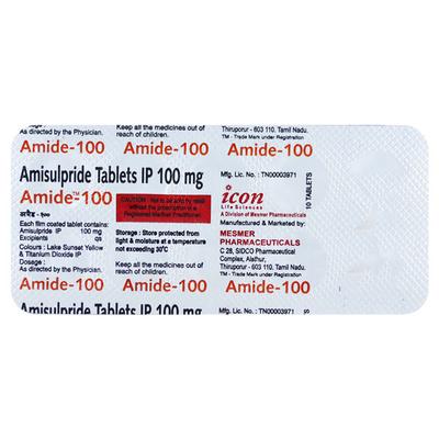 Amide 100mg Tablet 10'S - Schizophrenia-Aps