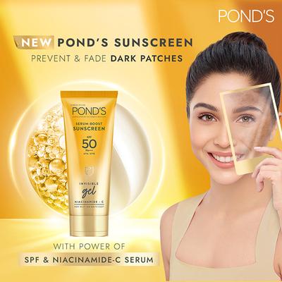 Ponds Serum Boost Sunscreen Gel Spf 50 50 gm - Body Sunscreen