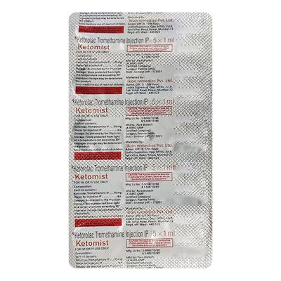 KETOMIST Injection 1ml - Pain relief-Nsa