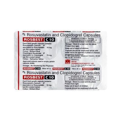 Rosbest C 10mg Capsule 10'S - High Cholesterol-Dys