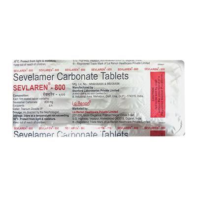 SEVLAREN 800 Tablet 15's - Kidney Disease/Stones-Oth