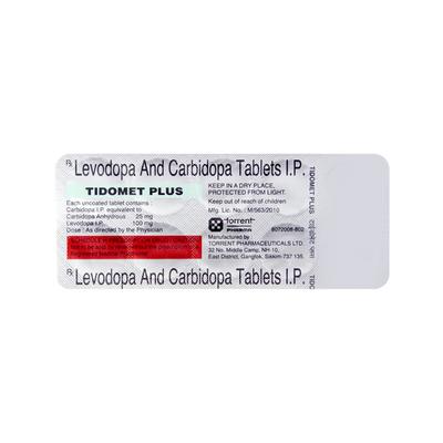 Tidomet Plus Tablet 10'S - Parkinsonism-Apd