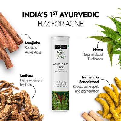 Kapiva Skin Foods Acne Ease Fizz Tablet 20's - Skin-Treatment