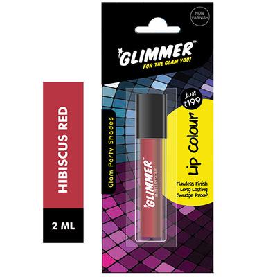 GLIMMER MATTE LIP COLOUR HIBISCUS RED 2 ml - Lipsticks