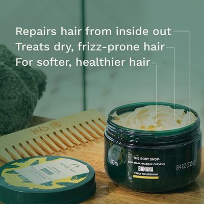 The Body Shop Banana Truly Nourishing Hair Mask 240ml - Hair Masks & Packs