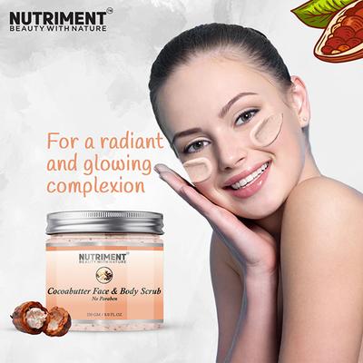 Nutriment Cocobutter Scrub All Skin Type 250 gm - Scrubs & Exfoliants