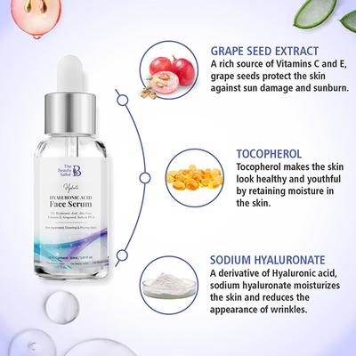 The Beauty Sailor Hyaluronic Acid Face Serum Packed with Vitamin E, Hyaluronic Acid and Aloe Vera 30 ml - Face Mists