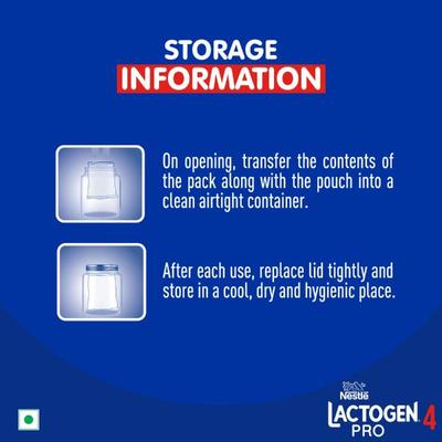 Nestle LACTOGEN PRO 4 Follow Up Formula with Whey Protein, Iron, Vitamin A, C & D (After 18 Months Upto 24 Months) Powder 400 g - Baby And Infant Supplements