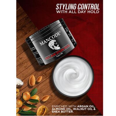 Mancode Daily Hair Styling Cream Argan oil 100 gm - Hair Creams