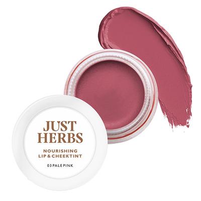 Just Herbs Nourishing Lip and Cheek Tint with Javitri + Jojoba Oil 03 Pale Pink 4gm - Lip Stains & Tints