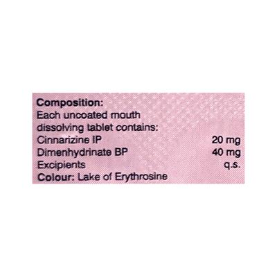 SINRAWEL PLUS MOUTH DISSOLVING Tablet 10's - Vertigo-Ant