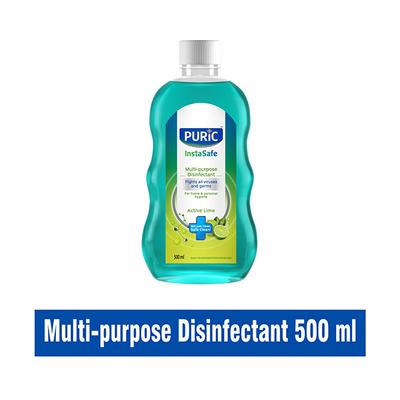 Puric InstaSafe Multi-purpose Disinfectant Liquid - Active Lime 500 ml - Hand Sanitizer