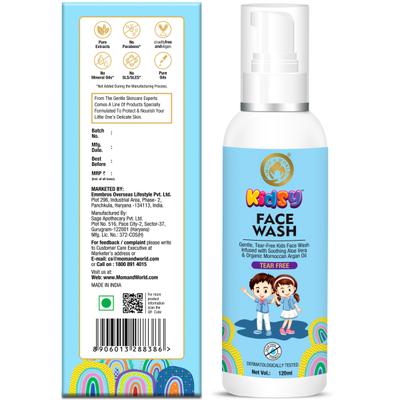 Mom & World Kids Face Wash 120 ml - Baby Skin Care