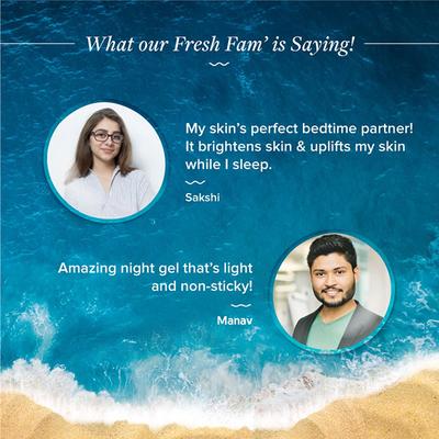 Aqualogica Glow Plus Mousse Night Gel 50 gm - Night Cream