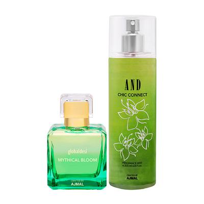 Global Desi Mythical Bloom Trance EDP HD & AND Chic Connect Body Mist 300 ml - Body Mist/Spray