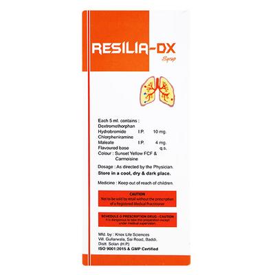 RESILIA DX Syrup 100ml - Cough And Cold-Cou