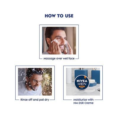 Nivea Men Oil Control Face Wash - Charcoal 100 gm - Face Wash & Cleansers