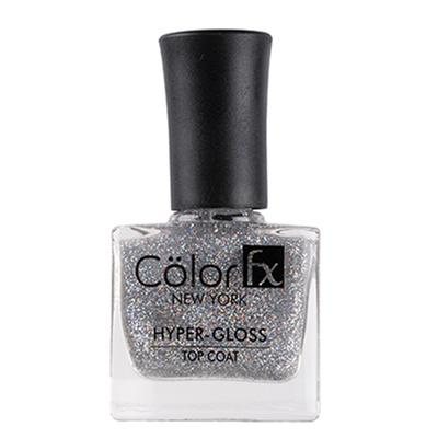 Color Fx Hyper-Gloss Top Coat Holographic Glitter finish Non-yellowing Silver - 172 9 ml - Nail Polish