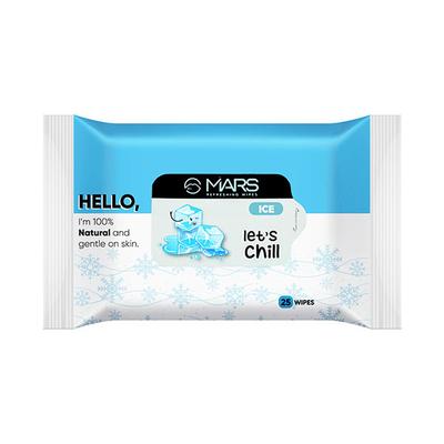 MARS Natural Wet Wipes (25 Wipes) - Ice 1's - Make Up Removers