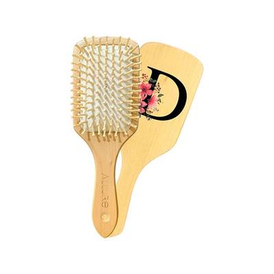 Allure Personalised Paddle Hair Brush Letter D 1's - Hair Brushes