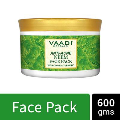 Anti Acne Neem Face Pack With Clove And Turmeric 600 gm - Face Packs