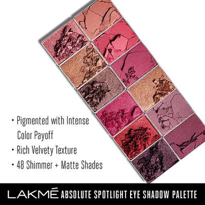 Lakme Absolute Spotlight Eye Shadow Palette Smokin Glam 12 gm - Eyeliners