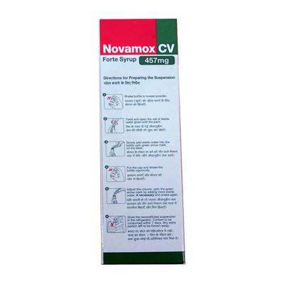 Novamox CV Forte 457mg TANGY ORANGE FLAVOUR Syrup 30ml - Bacterial Infections-Pen