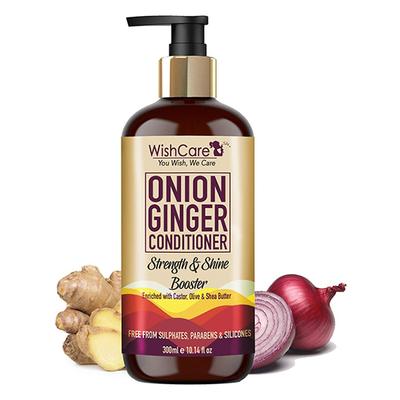 WishCare Onion Ginger Conditioner-Strenght & Shine Booster- 300 ml - Conditioners