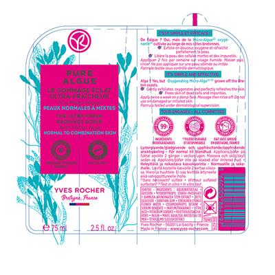 Yves Rocher Pure Algue The Ultra Fresh Radiance Scrub 75 ml - Scrubs & Exfoliants