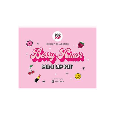 Myglamm Popxo Makeup Collection Mini Lip Kit Berry Amor 3 x 2.5gm 3's - Lipsticks