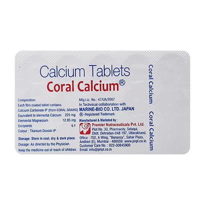 Coral Calcium Tablet 15'S - Supplements-Cal