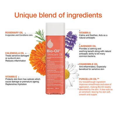 Bio-Oil Original Face & Body Oil, suitable for Acne Scar Removal, Pigmentation, Dark Spots & Stretch Marks 200 ml - Face Oils