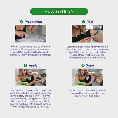 Nair Detox 2 in 1 Body Wax - Charcoal 380 gm - Hair Removal Accessories