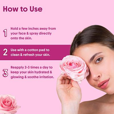 Aravi Organic 100% Pure & Natural Rose Water Steam Distilled Face Spray Toner 150 ml - Toners