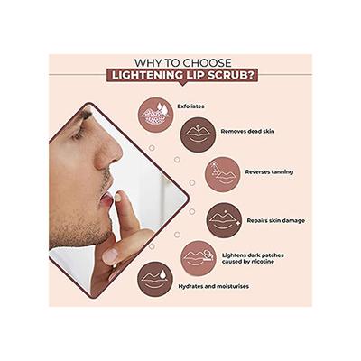 The Man Company Lip Care Combo - Lip Scrub & Lip Balm for Dry- Chapped Lips 10 gm - Scrubs & Exfoliants