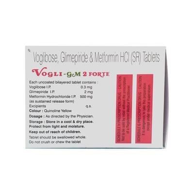 Vogli Gm2 Forte Tablet 10'S - Diabetes-Ant