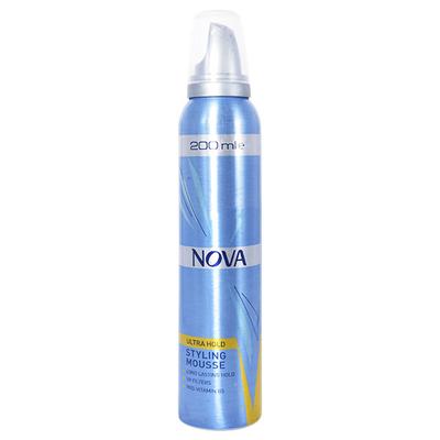 Nova Blue Ultra Hold Long Lasting Hair Styling Mousse 200 ml - Hair Gels & Waxes