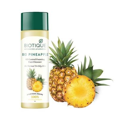 Biotique Pineapple Oil Control Foaming Face Cleanser for Normal to Oily Skin 120 ml - Face Wash & Cleansers
