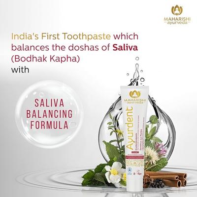 Maharishi Ayurveda Ayurdent Herbal Toothpaste 75 ml & Copper Tongue Cleaner Combo Pack - Toothpaste