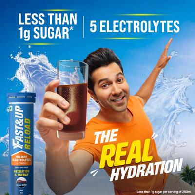 Fast&Up Reload Hydration & Energy Effervescent Tablet - Cola Flavour 20's - Energy Drinks
