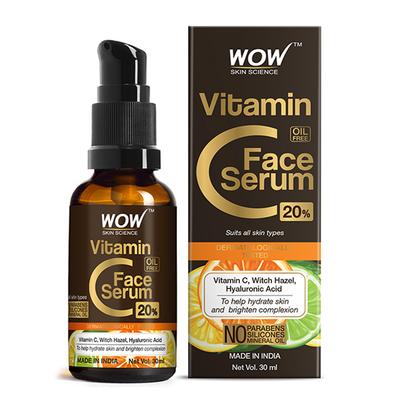 Wow Skin Science Vitamin C Skin Face Serum 20% 30ml - Face Gels