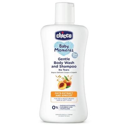 Chicco Baby Moments Gentle Bodywash & Shampoo 200 ml - Baby Body Wash