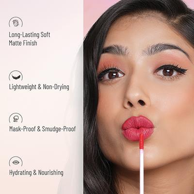 Swiss Beauty Soft Matte Lip Cream Weightless Lipstick, Shade- Brown Rust 6 ml - Lipsticks