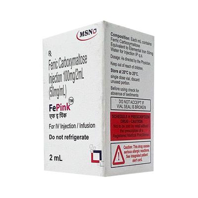 FEPINK 100mg Injection 2ml - Iron Supplement/Anaemia-Vma
