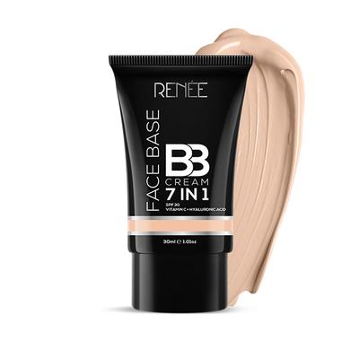 Renee Face Base BB Cream B01 Butterscotch 7In1 SPF 30 Vitamin + C Hyaluronic Acid 30ml - Bb & Cc Creams