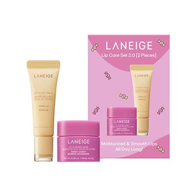 Laneige Lip Care Set 2.0 Sweet Candy Mini Lip Mask + Vanilla Lip Glowy Balm 1's - Lip Balms
