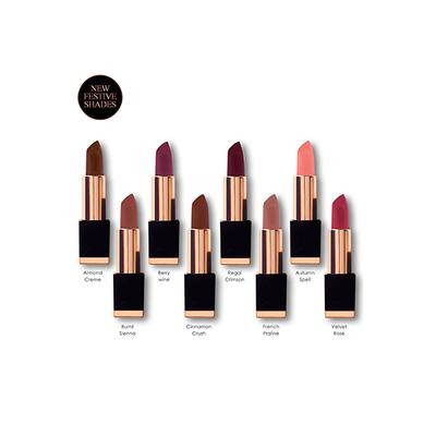 Manish Malhotra Beauty By MyGlamm Hi-Shine Lipstick-Burnt Sienna 1 gm - Lipsticks