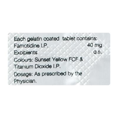 Famtac 40mg Tablet 14'S - Ulcer/Reflux/Flatulence-Aaa